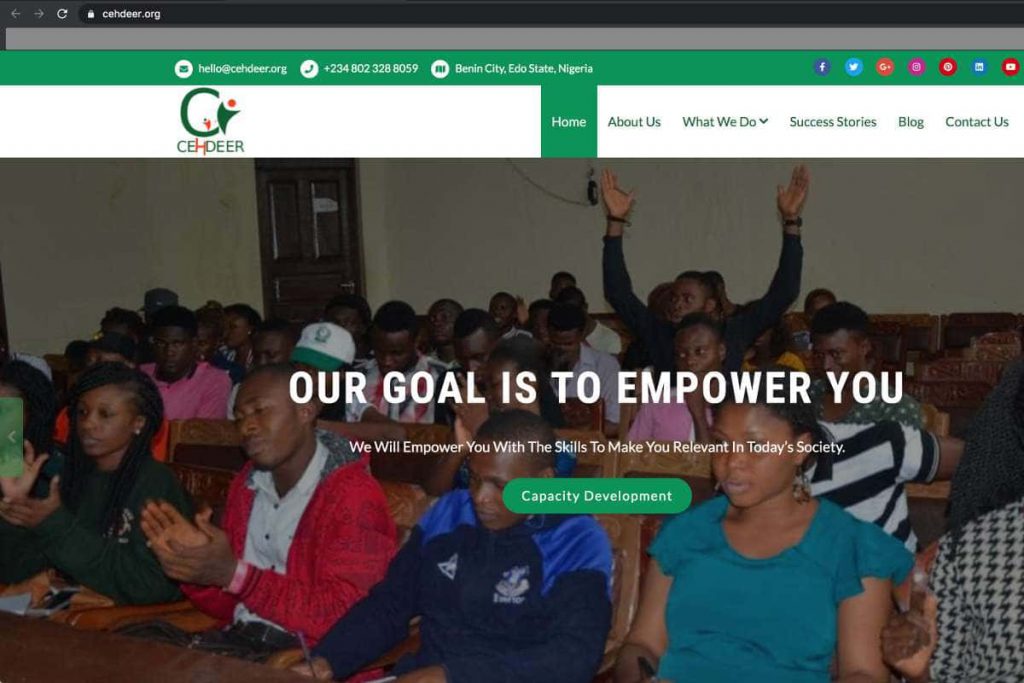 Website for Centre for Human Development and Educational Research