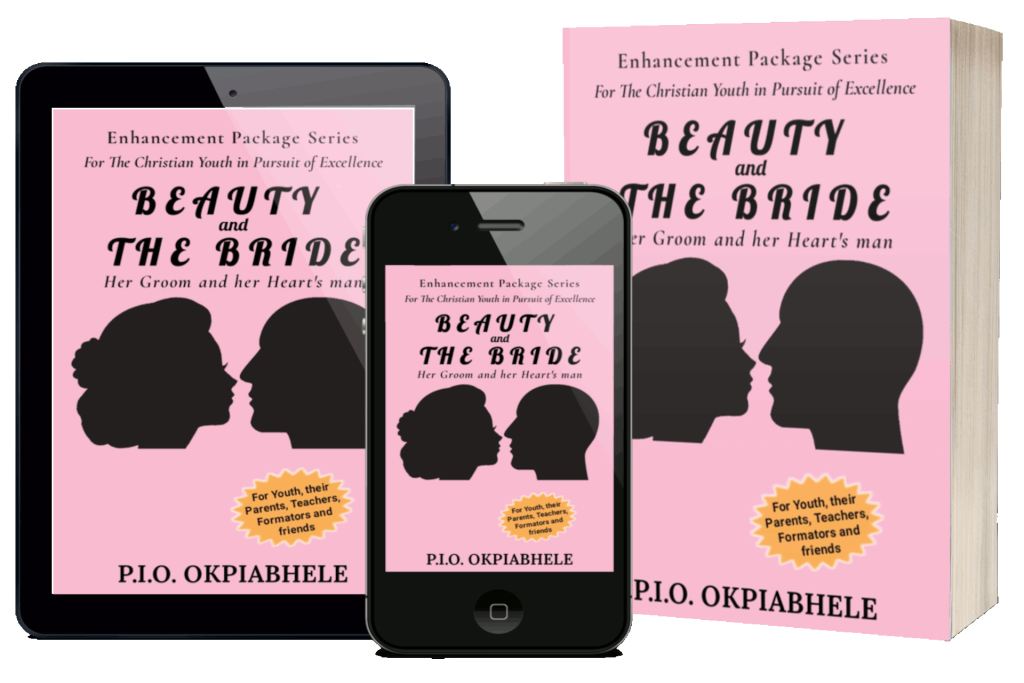 Three editions of Beauty and The Bride Her Groom and Her Heart's man by P.I.O. Okpiabhele